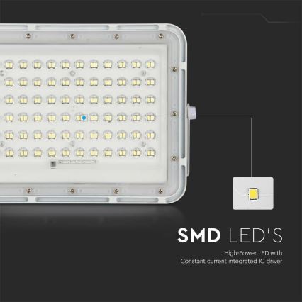 LED Väli Hämardatav päikesepaneeliga prožektor LED/15W/3,2V IP65 4000K 12000 mAh valge + kaugjuhtimispult