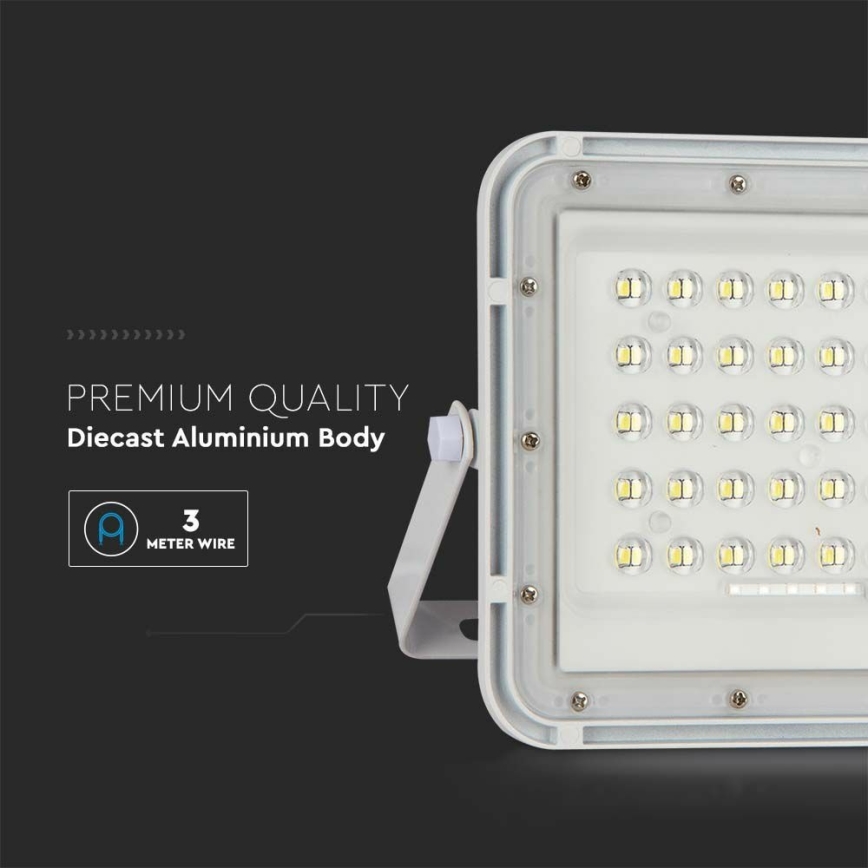 LED Väli Hämardatav päikesepaneeliga prožektor LED/15W/3,2V IP65 4000K 12000 mAh valge + kaugjuhtimispult