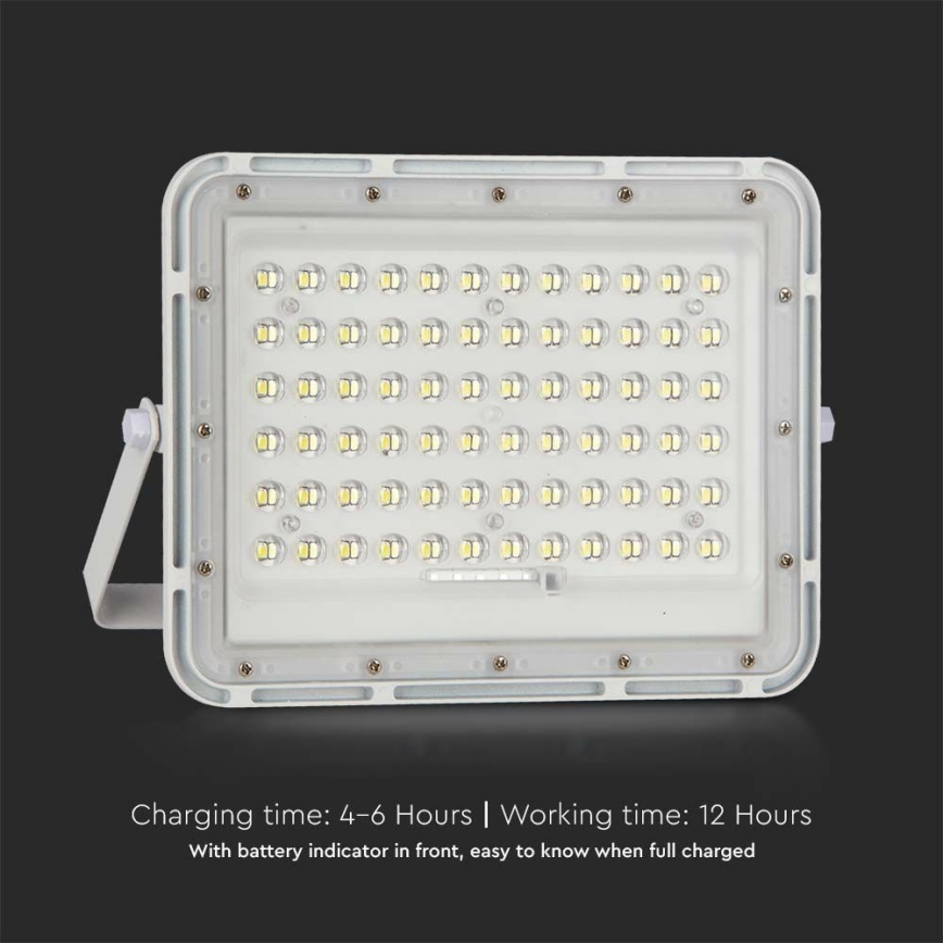 LED Väli Hämardatav päikesepaneeliga prožektor LED/15W/3,2V IP65 4000K 12000 mAh valge + kaugjuhtimispult