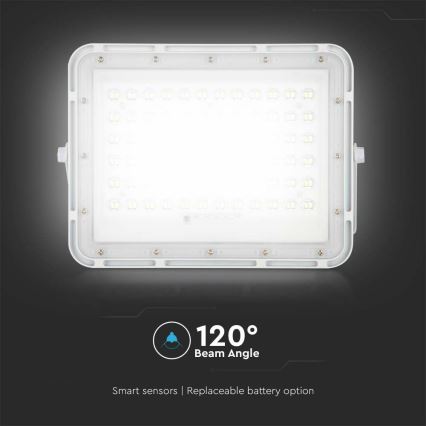 LED Väli Hämardatav päikesepaneeliga prožektor LED/15W/3,2V IP65 4000K 12000 mAh valge + kaugjuhtimispult