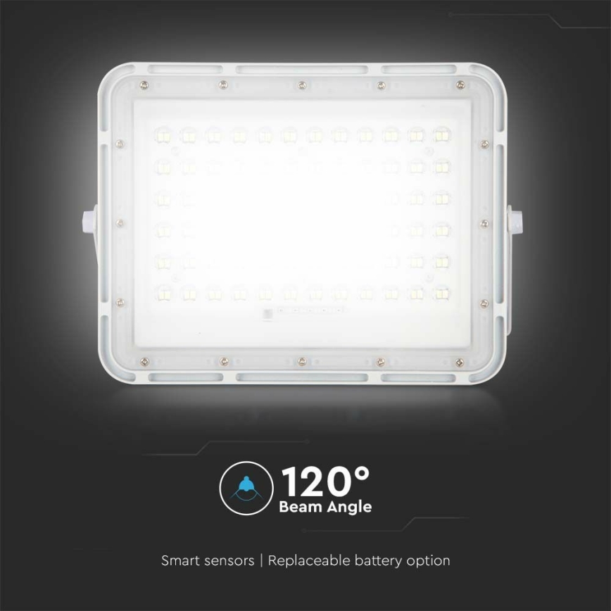 LED Väli Hämardatav päikesepaneeliga prožektor LED/15W/3,2V IP65 4000K 12000 mAh valge + kaugjuhtimispult