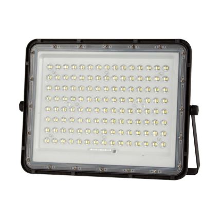 LED Päikesepaneeliga väliprožektor LED/200W/3,2V 4000K must IP65 + kaugjuhtimispult