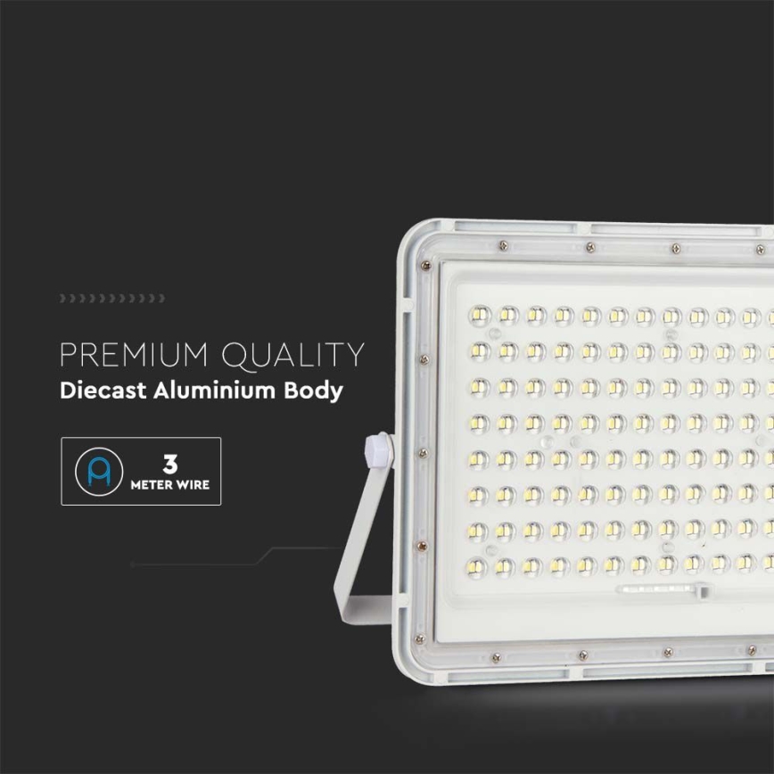 LED Päikesepaneeliga väliprožektor LED/20W/3,2V 6400K valge IP65 + kaugjuhtimispult