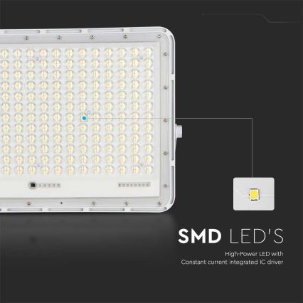 LED Päikesepaneeliga väliprožektor LED/30W/3,2V 6400K valge IP65 + kaugjuhtimispult