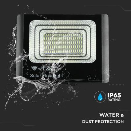LED Päikesepaneeliga väliprožektor LED/40W/10V IP65 6000K + kaugjuhtimispult