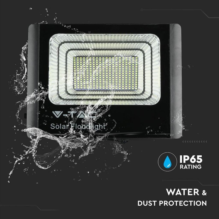 LED Päikesepaneeliga väliprožektor LED/40W/10V IP65 6000K + kaugjuhtimispult