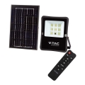 LED Päikesepaneeliga väliprožektor LED/6W/3,2V 4000K IP65 5000 mAh + kaugjuhtimispult