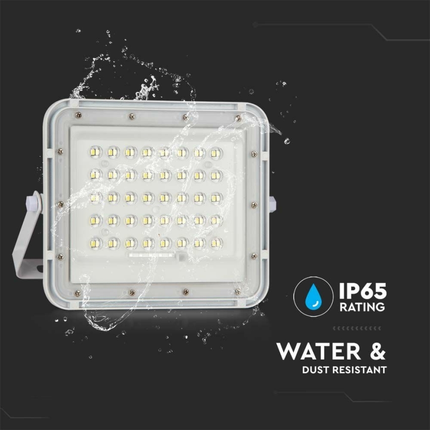 LED Väli Hämardatav päikesepaneeliga prožektor LED/6W/3,2V IP65 6400K 5000 mAh valge + kaugjuhtimispult