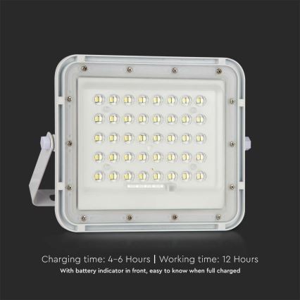 LED Väli Hämardatav päikesepaneeliga prožektor LED/6W/3,2V IP65 6400K 5000 mAh valge + kaugjuhtimispult