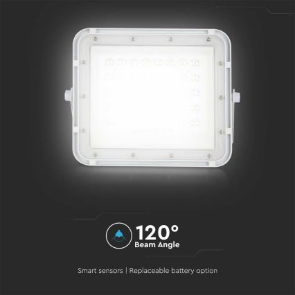 LED Väli Hämardatav päikesepaneeliga prožektor LED/6W/3,2V IP65 6400K 5000 mAh valge + kaugjuhtimispult