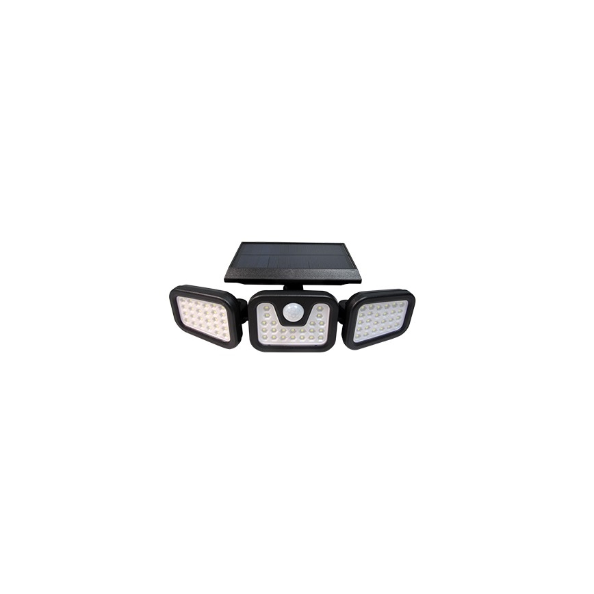Painduv LED päikesepaneeliga reflektor anduriga LED/15W/3,7V 2400 mAh IP54 4500K