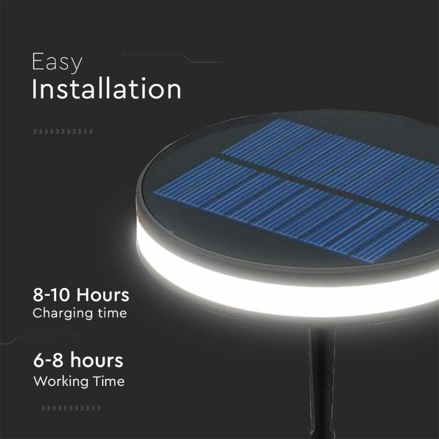LED Päikesepaneeliga välivalgusti LED/1,8W/3,7V IP54 3000K 1800 mAh