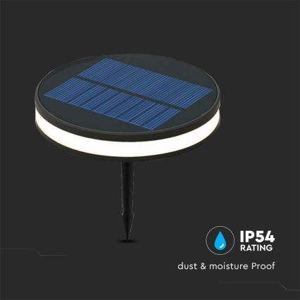 LED Päikesepaneeliga välivalgusti LED/1,8W/3,7V IP54 3000K 1800 mAh