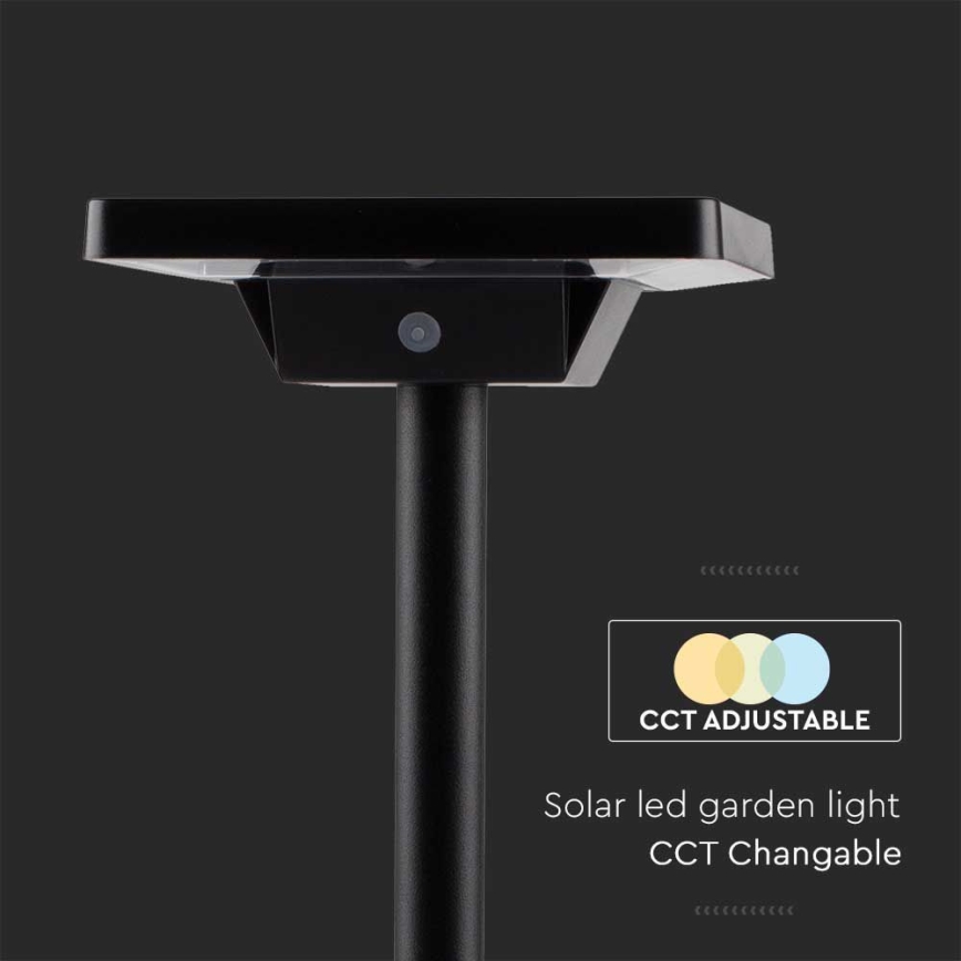 LED Päikesepaneeliga välivalgusti 2in1 LED/2W/3,7V IP65 3000/4000/6500K 2600 mAh