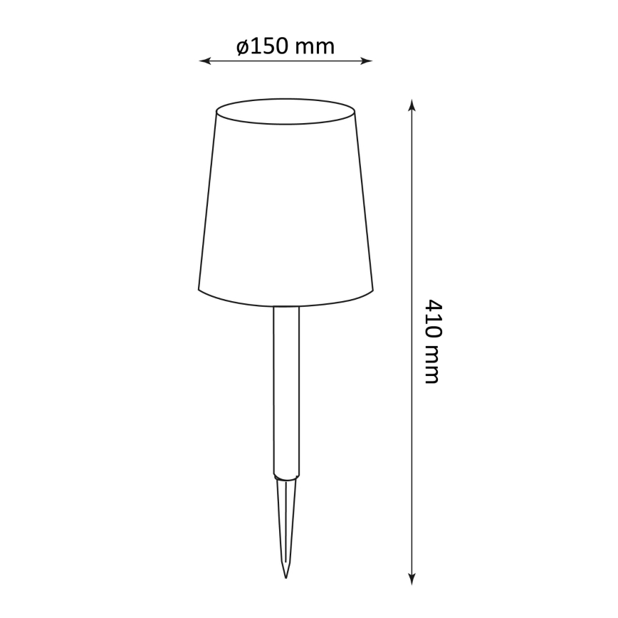 LED Päikesepatareiga valgusti RUMBA LED/1,2V IP44