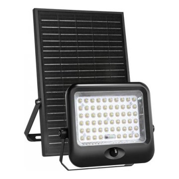 LED päikesereflektor anduriga MHCS LED/20W/3,2V 3000/4000/6500K IP65 10000 mAh + kaugjuhtimispult