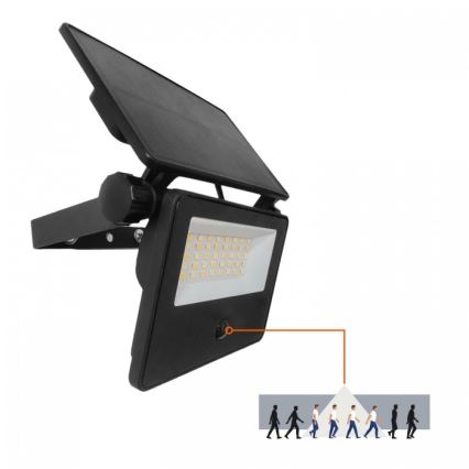 LED päikesereflektor anduriga NCS G2 LED/20W/3,7V 3000/4000/6500K IP54 2600 mAh