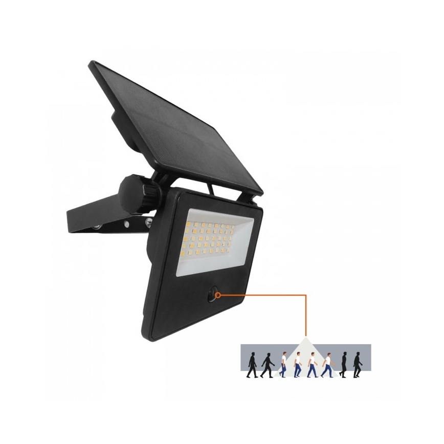 LED päikesereflektor anduriga NCS G2 LED/20W/3,7V 3000/4000/6500K IP54 2600 mAh