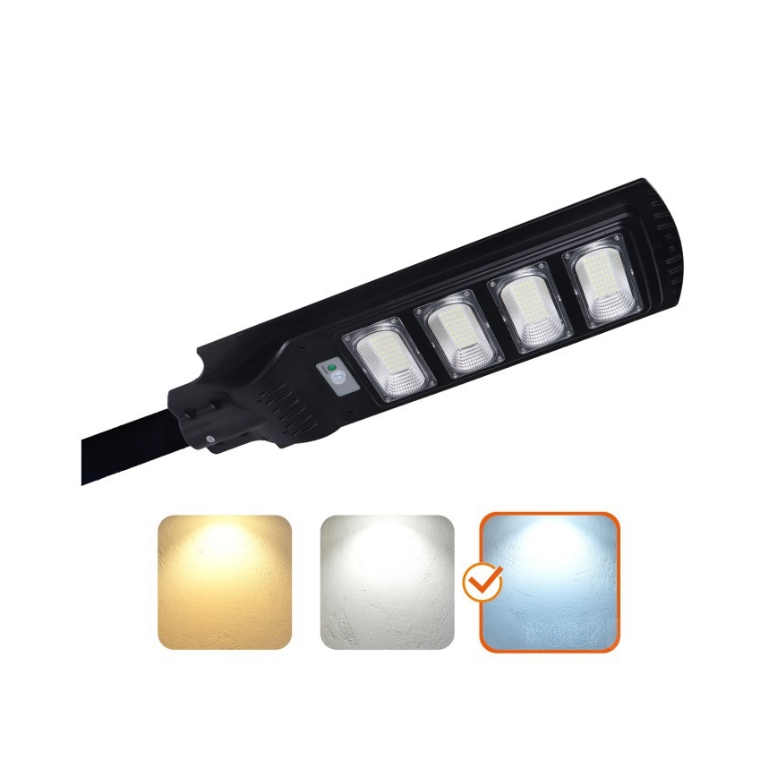 Hämardatav LED-päikesepaneeliga tänavavalgusti anduriga URBI LED/11W/3,2V 6500K 15000 mAh IP54 + kaugjuhtimispult