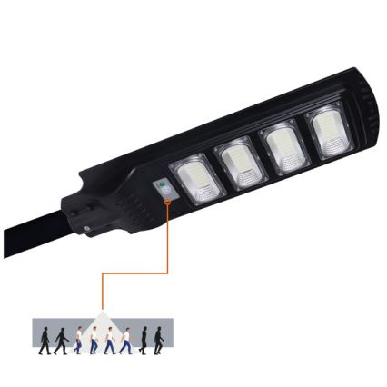 Hämardatav LED-päikesepaneeliga tänavavalgusti anduriga URBI LED/11W/3,2V 6500K 15000 mAh IP54 + kaugjuhtimispult