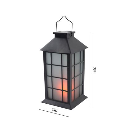 LED päikesetoitega riputatav valgusti anduriga CANDELIO MILKY LED/1xAA 1600K IP44 200 mAh