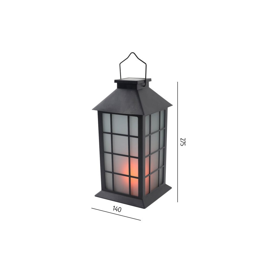 LED päikesetoitega riputatav valgusti anduriga CANDELIO MILKY LED/1xAA 1600K IP44 200 mAh