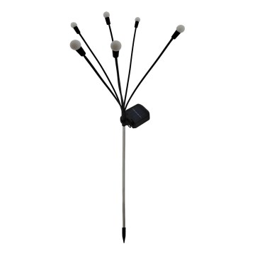 LED päikesevalgusti 6xLED/1,2V 300 mAh IP44 must