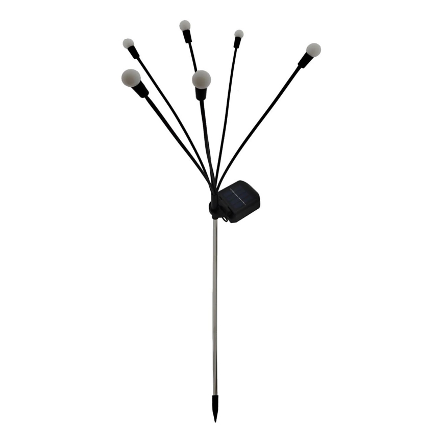 LED päikesevalgusti 6xLED/1,2V 300 mAh IP44 must