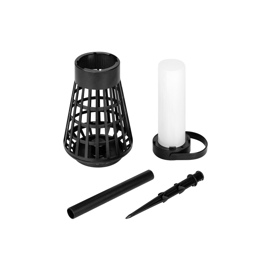 LED päikesevalgusti anduriga 2-ühes LED/1W/3,7V IP54 300 mAh must
