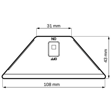LED-päikesevalgusti ELI LED/4,5W/3,7V 500 mAh IP44 must