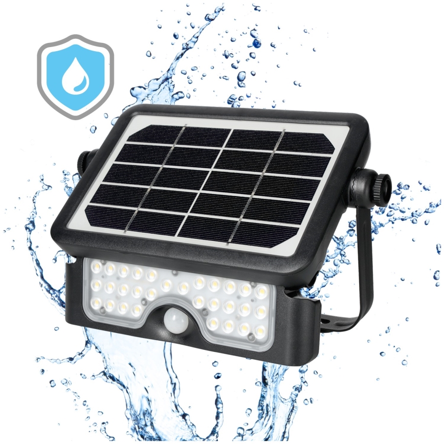 LED päikeseenergia prožektor anduriga LED/5W/3,7V 4000K IP65 3000 mAh