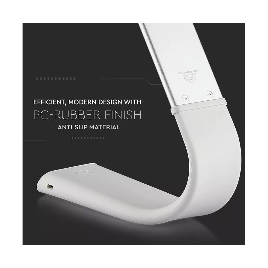 LED Paindlik hämardatav laualamp LED/6,5W/5V 2000 mAh 3000K/4500K/6000K