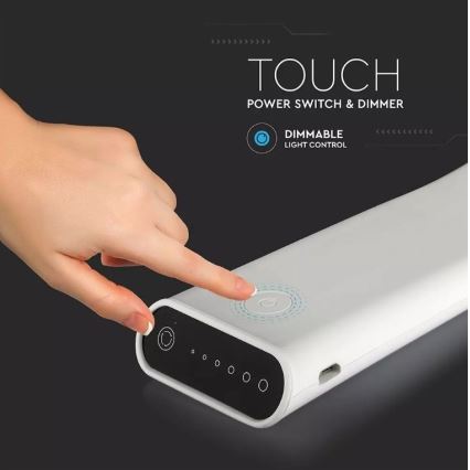 LED Paindlik hämardatav laualamp LED/6,5W/5V 2000 mAh 3000K/4500K/6000K