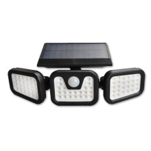 LED Paindlik päikesepaneeliga prožektor anduriga LED/15W/3,7V IP54 4500K