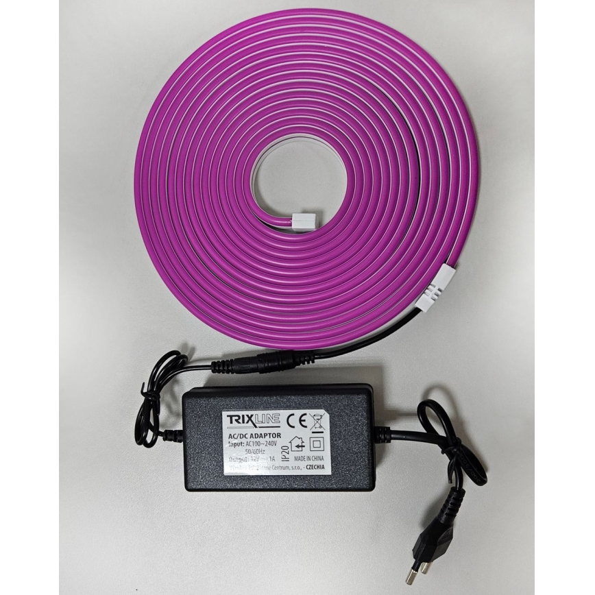LED Paindlik riba NEON LED/10W/230V 5 m IP65 lilla