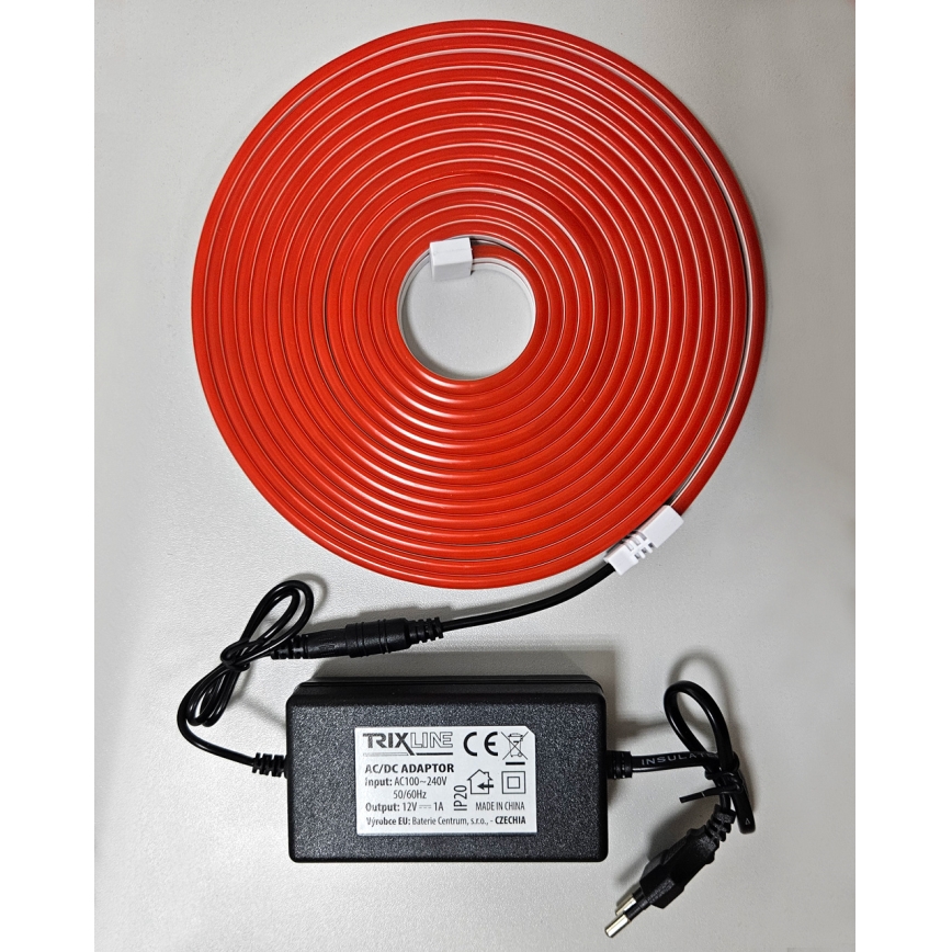 LED Paindlik riba NEON LED/10W/230V 5 m IP65 punane