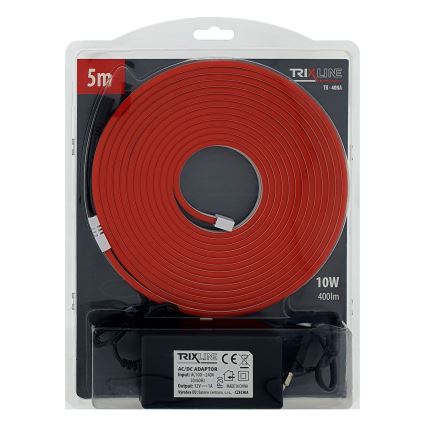 LED Paindlik riba NEON LED/10W/230V 5 m IP65 punane
