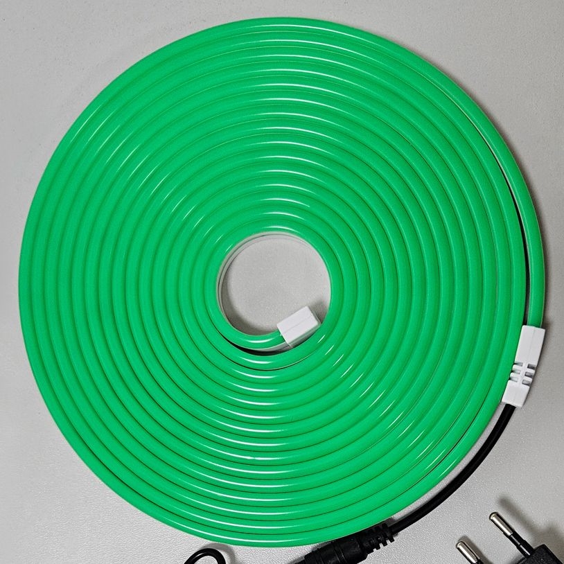 LED Paindlik riba NEON LED/10W/230V 5 m IP65 roheline