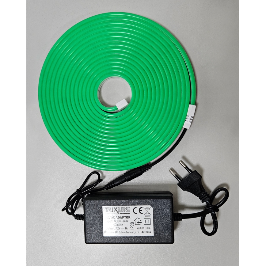 LED Paindlik riba NEON LED/10W/230V 5 m IP65 roheline
