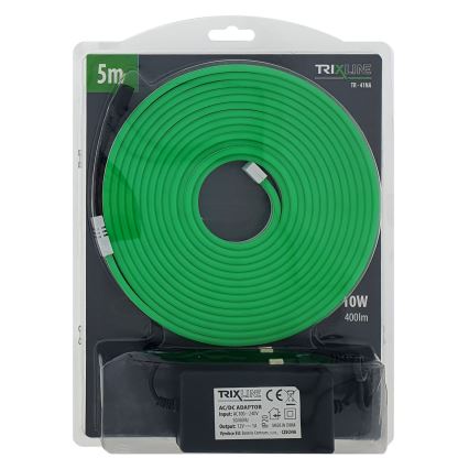LED Paindlik riba NEON LED/10W/230V 5 m IP65 roheline