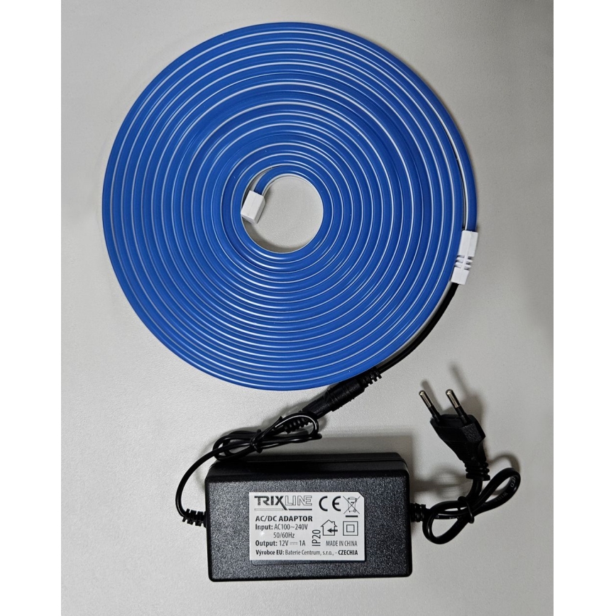 LED Paindlik riba NEON LED/10W/230V 5 m IP65 sinine