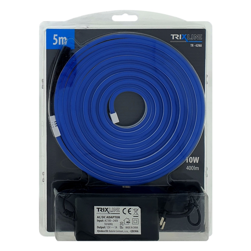 LED Paindlik riba NEON LED/10W/230V 5 m IP65 sinine