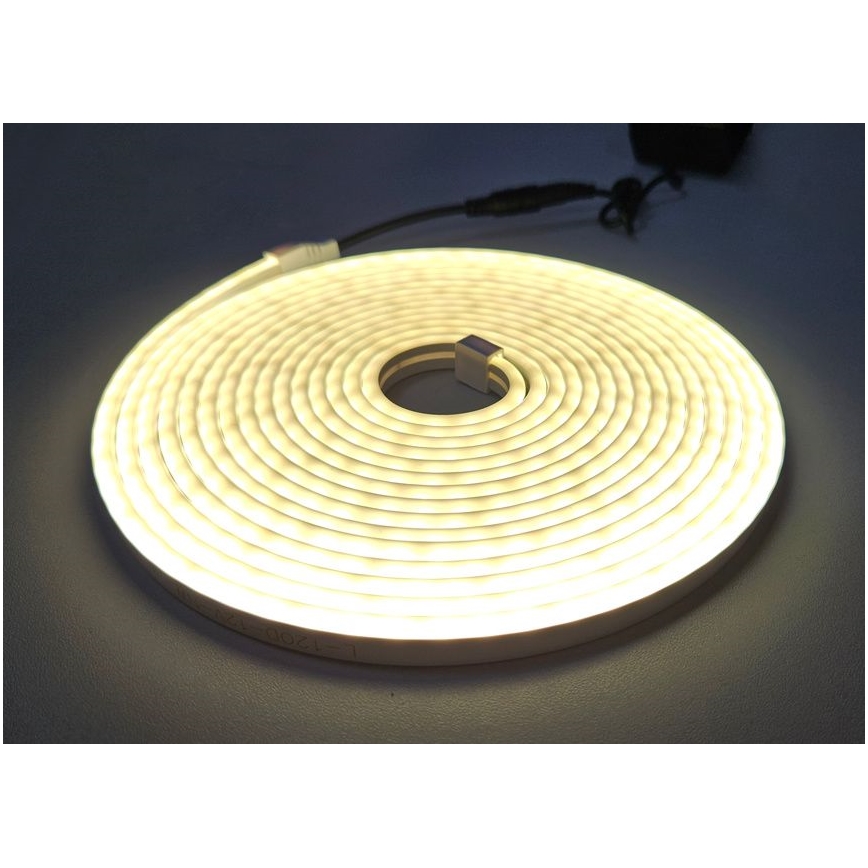 LED Paindlik riba NEON LED/10W/230V 5 m IP65 valge