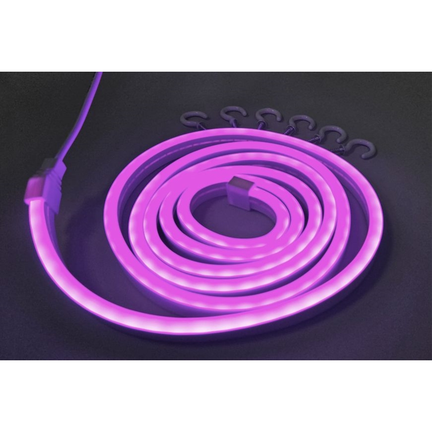 LED Paindlik riba NEON LED/5V USB 1,8 m lilla