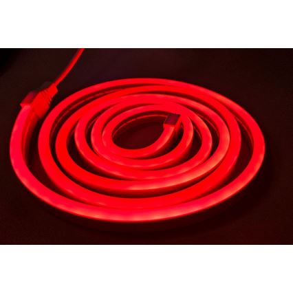 LED Paindlik riba NEON LED/5V USB 1,8 m punane