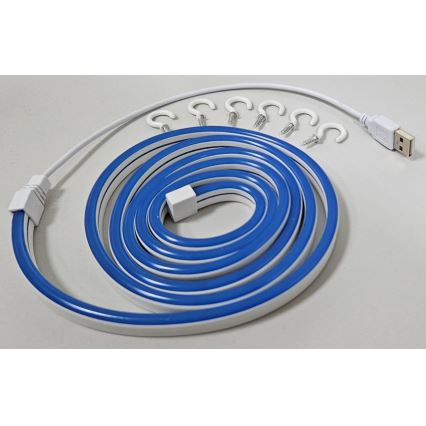 LED Paindlik riba NEON LED/5V USB 1,8 m sinine