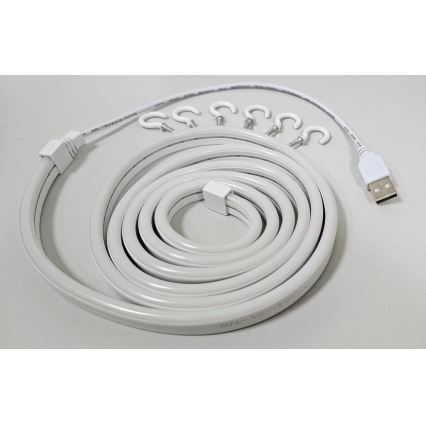 LED Paindlik riba NEON LED/5V USB 1,8 m valge