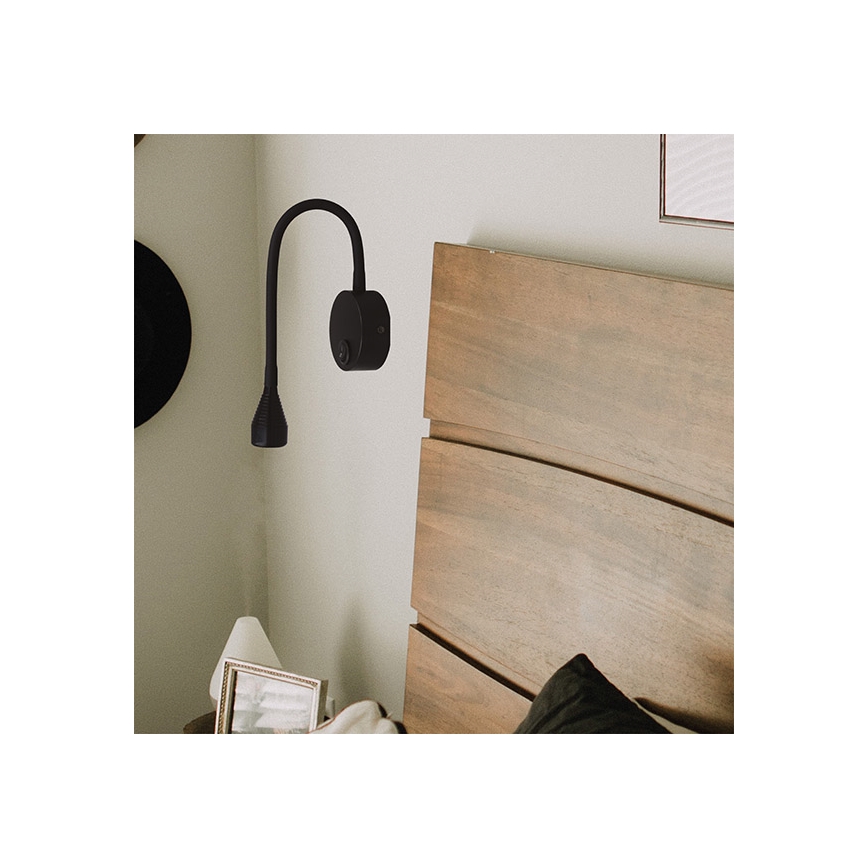 LED Paindlik väike lamp IONAS LED/3W/230V 3000K must