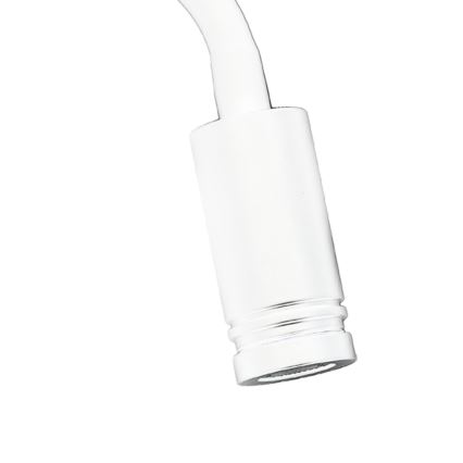 LED Paindlik väike seinalamp koos USB BASE 1xLED/8W+1xLED/2W/230V valge/hõbedane