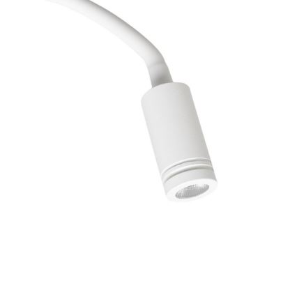 LED Paindlik väike seinalamp koos USB BASE 1xLED/8W+1xLED/2W/230V valge